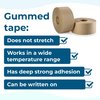 Idl Packaging 3in x 375' Reinforced Heavy Duty Water-Activated Gummed Kraft Tape, for Carton Sealing, 2PK H-70N-2